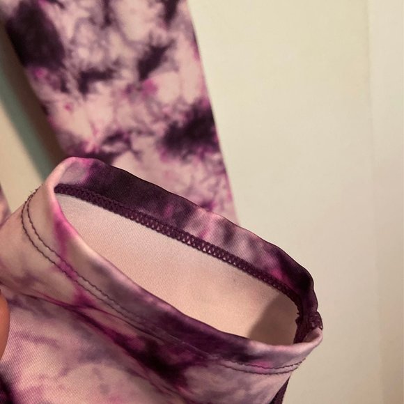 JoyLab High Waist Purple Tie Dye Leggings - Picture 3 of 7
